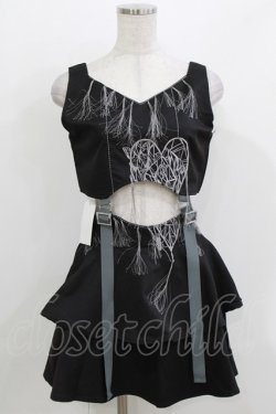 画像1: dependoll / Heart spider setup (skirt)  ブラック H-26-03-22-031-LO-OP-KB-ZH