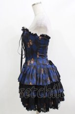 画像2: ATELIER PIERROT / "Diamond Circus"ミニコルセットワンピース  紺 H-26-03-22-035-EL-OP-KB-ZH (2)