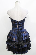 画像3: ATELIER PIERROT / "Diamond Circus"ミニコルセットワンピース  紺 H-26-03-22-035-EL-OP-KB-ZH (3)