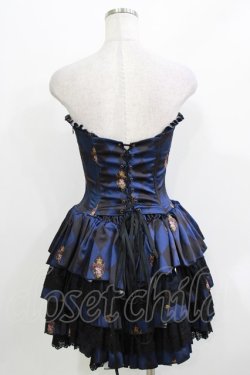 画像3: ATELIER PIERROT / "Diamond Circus"ミニコルセットワンピース  紺 H-26-03-22-035-EL-OP-KB-ZH