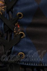 画像7: ATELIER PIERROT / "Diamond Circus"ミニコルセットワンピース  紺 H-26-03-22-035-EL-OP-KB-ZH (7)