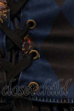 画像7: ATELIER PIERROT / "Diamond Circus"ミニコルセットワンピース  紺 H-26-03-22-035-EL-OP-KB-ZH