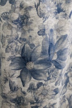 画像4: elements,H / パールチャーム付フラワースカート  グレー×ブルー H-26-03-22-036-PU-SK-KB-ZH