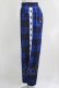 画像2: LISTEN FLAVOR / イナズマずっきゅん チェックジャージパンツ  ブルーチェック H-26-03-22-038-PU-PA-KB-ZH (2)