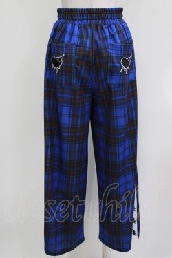 画像3: LISTEN FLAVOR / イナズマずっきゅん チェックジャージパンツ  ブルーチェック H-26-03-22-038-PU-PA-KB-ZH