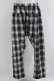 画像1: ALGONQUINS / チェックサルエルパンツ  オフ×ブラック H-26-03-22-040-AL-PA-KB-ZH (1)