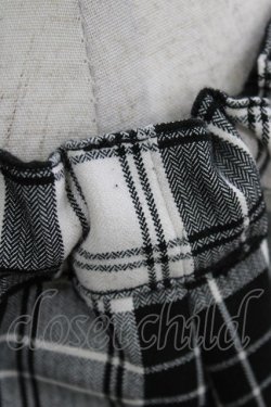 画像5: ALGONQUINS / チェックサルエルパンツ  オフ×ブラック H-26-03-22-040-AL-PA-KB-ZH