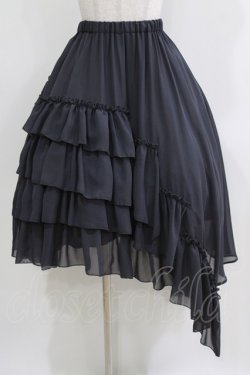 画像1: Sheglit / アシンメトリーフリルスカート M グレー H-26-03-22-005-EL-PA-KB-ZH