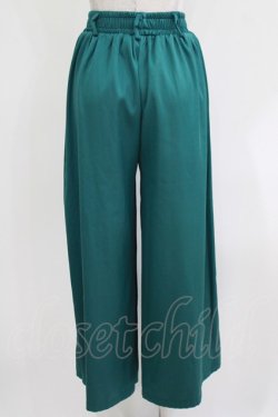 画像4: NieR Clothing / サイド刺繍ワイドパンツ  グリーン H-26-03-22-045-PU-PA-KB-ZH