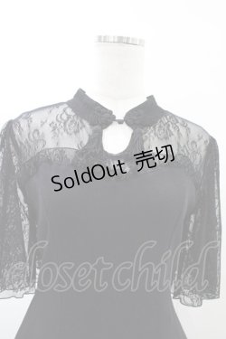 画像3: ALICE and the PIRATES / レース切替カットワンピース Free ブラック H-26-03-22-1032-PA-OP-NS-ZH