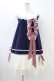 画像1: Grove Deer（海外ロリータブランド） / ストライプリボンジャンパースカート L ネイビー H-26-03-22-1033-LO-OP-NS-ZH (1)
