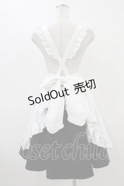 画像2: Amavel / Dark Chember Maidミドルエプロンジャンパースカート Free ブラック H-26-03-22-1034-CA-OP-NS-ZH