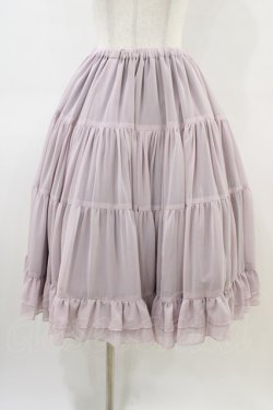 画像1: Victorian maiden / フリルシフォンアンダースカート Free ラベンダー H-26-03-22-1036-CL-SK-NS-ZH