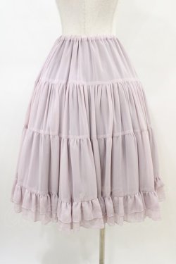 画像2: Victorian maiden / フリルシフォンアンダースカート Free ラベンダー H-26-03-22-1036-CL-SK-NS-ZH