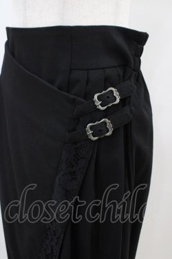 画像3: axes femme / サイドプリーツナロースカート M ブラック H-26-03-22-1038-AX-SK-NS-ZH