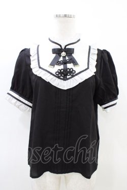 画像1: Amavel /  好パンダチャイナブラウス Free ブラック H-26-03-22-1046-CA-BL-NS-ZH