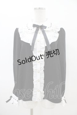 画像1: Amavel / Dark Chember Maidブラウス Free ブラック H-26-03-22-1047-CA-BL-NS-ZH