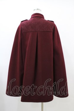 画像2: axes femme / ナポレオンマント風コート M ワイン H-26-03-22-1062-AX-CO-NS-ZH