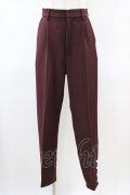 an another angelus / パール釦使いシガレットパンツ 2 Bordeaux H-26-03-22-1008-CA-PA-NS-ZH