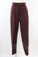画像1: an another angelus / パール釦使いシガレットパンツ 2 Bordeaux H-26-03-22-1008-CA-PA-NS-ZH (1)