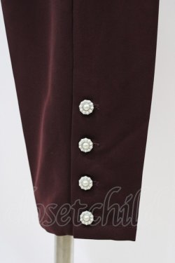 画像3: an another angelus / パール釦使いシガレットパンツ 2 Bordeaux H-26-03-22-1008-CA-PA-NS-ZH