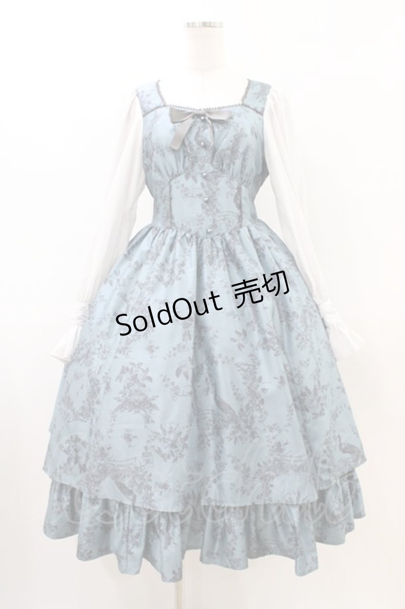 画像1: Victorian maiden / Wunder gardenビスチェドレス Free ピーコック H-26-03-22-1012-CL-OP-NS-ZH (1)