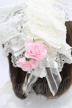 画像3: BABY,THE STARS SHINE BRIGHT / 恋するレースのボンネットヘッドドレス  生成り H-26-03-22-1002-BA-AC-NS-ZH