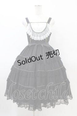 画像1: Angelic Pretty / Nostalgic Ladyジャンパースカート Free ブラック H-26-03-22-1015-AP-OP-NS-ZH