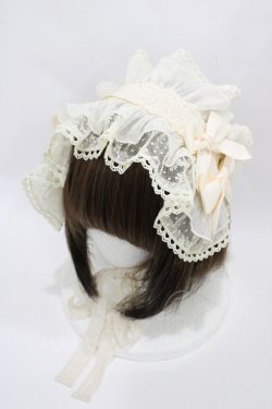 画像1: Miss Point（海外ロリータブランド） / Rosa Osmanthus ヘッドドレス  生成り H-26-03-22-1003-EL-AC-NS-ZH