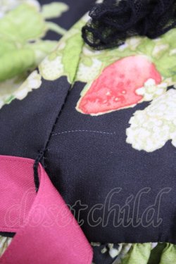 画像4: BAROQUE / Strawberry field’s Cats イチゴ畑の猫たちジャンパースカート M ブラック H-26-03-22-1018-EL-OP-NS-ZH