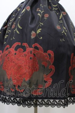 画像3: Chalmiere / 菊と狐柄ジャンパースカート M ブラック H-26-03-22-1019-0-OP-NS-ZH