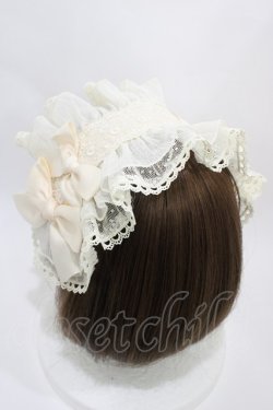 画像2: Miss Point（海外ロリータブランド） / Rosa Osmanthus ヘッドドレス  生成り H-26-03-22-1003-EL-AC-NS-ZH