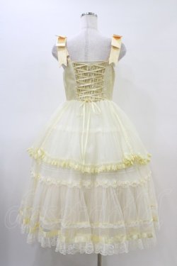 画像2: Mademoiselle Pearl（海外ロリータブランド） / Silk Ballet ジャンパースカート M 生成り H-26-03-22-1022-PU-OP-NS-ZH