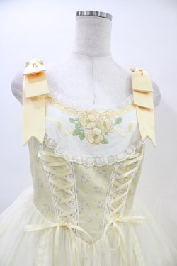 画像3: Mademoiselle Pearl（海外ロリータブランド） / Silk Ballet ジャンパースカート M 生成り H-26-03-22-1022-PU-OP-NS-ZH