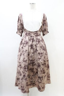 画像1: m petit by misako / AM*トワルドジュイワンピース S ピンク H-26-03-22-1024-LO-OP-NS-ZH