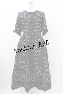 画像1: m petit by misako / ナシジドットワンピース L ブラック H-26-03-22-1025-LO-OP-NS-ZH