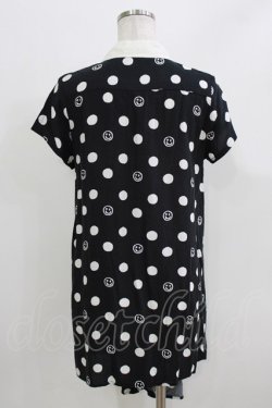 画像3: WORLD WIDE LOVE！(Rydia) / デッドスマイルドットロングシャツ  黒 H-26-03-22-051-PU-BL-KB-ZH