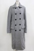 HYSTERIC GLAMOUR / ウールロングコート M グレー H-26-03-22-054-PU-CO-AK-ZH