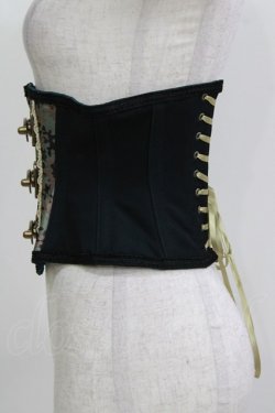 画像2: abilletage / 迷彩柄切替ミニコルセット　 3 黒 H-26-03-22-057-GO-ZA-KB-ZH