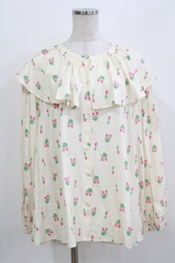 画像1: Candy Stripper / CHULIP VOLUME COLLARブラウス F アイボリー H-26-03-22-061-PU-BL-KB-ZH