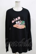 NieR Clothing / プリントSWEAT  2XL 黒 H-26-03-22-062-PU-TO-KB-ZH