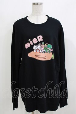 画像1: NieR Clothing / プリントSWEAT  2XL 黒 H-26-03-22-062-PU-TO-KB-ZH
