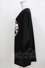 画像2: HELL CAT PUNKS / HORROR NIGHT七分袖ビッグTシャツ F 黒 H-26-03-22-063-PU-TO-KB-ZH (2)