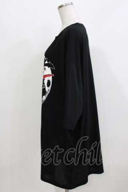 画像2: HELL CAT PUNKS / HORROR NIGHT七分袖ビッグTシャツ F 黒 H-26-03-22-063-PU-TO-KB-ZH