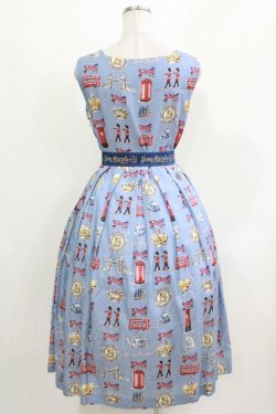 画像3: Jane Marple / ReLondonスクエアドレス  ブルーグレー H-26-03-22-007-JM-OP-KB-ZH