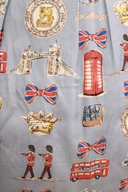 画像4: Jane Marple / ReLondonスクエアドレス  ブルーグレー H-26-03-22-007-JM-OP-KB-ZH