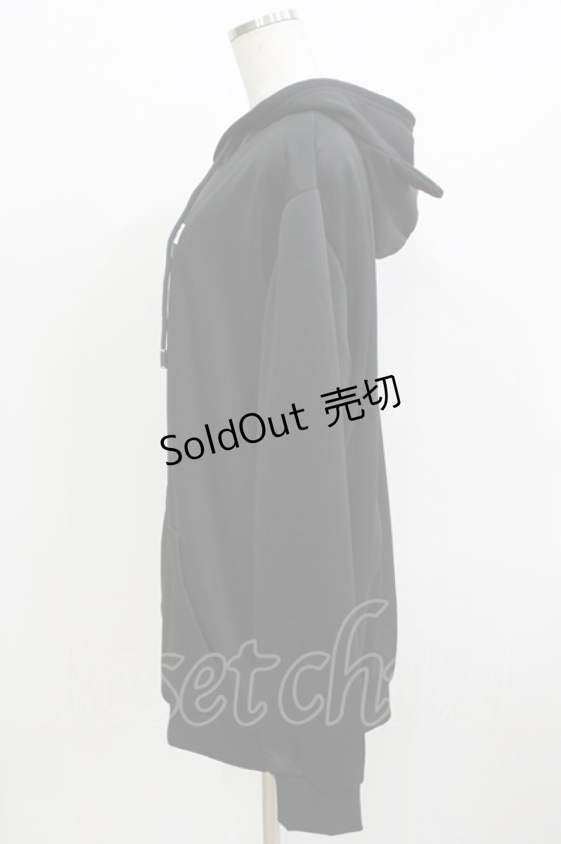 画像2: NieR Clothing / プリントプルパーカー F 黒 H-26-03-22-072-PU-TO-KB-ZT674 (2)