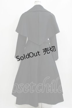 画像3: ATELIER BOZ / カールトンロングケープコート  黒 H-26-03-22-008-EL-CO-AK-ZH