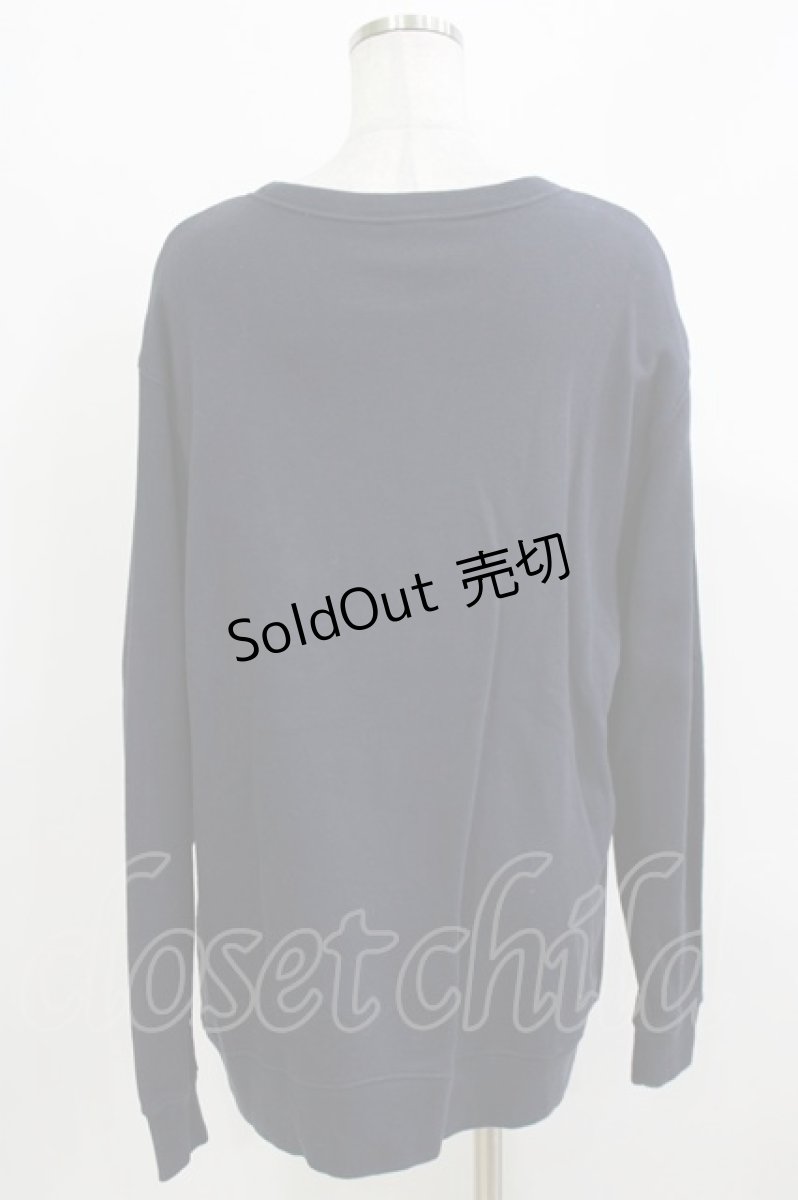 画像2: NieR Clothing / プリントLONG CUTSEW  ネイビー H-26-03-22-077-PU-TO-KB-ZH (2)