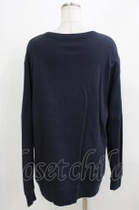 画像2: NieR Clothing / プリントLONG CUTSEW  ネイビー H-26-03-22-077-PU-TO-KB-ZH (2)